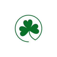 Clover leaf logo design template