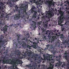 Dark moody purple and green seamless textural repeat pattern. Highly intricate and deeply detailed background swatch. Luxurious rich fashion textile feel.