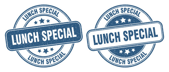 lunch special stamp. lunch special label. round grunge sign