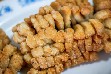 A delicious Chinese dish, deep-fried chrysanthemum fish