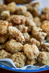 A delicious Chinese dish fried crispy pork