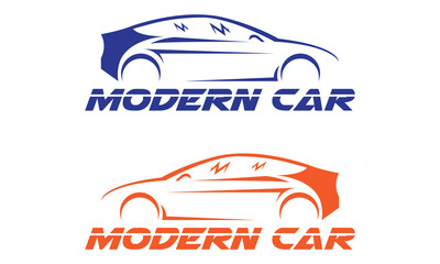 Obraz premium Modern car logo vector illustration