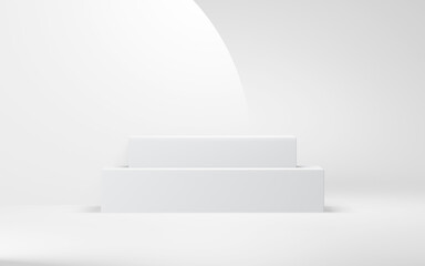 Obraz premium Podium abstract background. Geometric shape. pink pastel colors scene. Minimal 3d rendering. Scene with geometrical background. 3d render