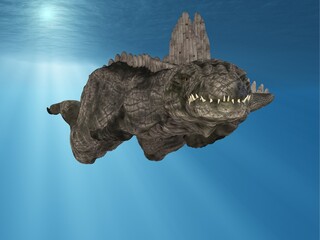 Obraz premium 3d illustration of an dangerous fantasy monster