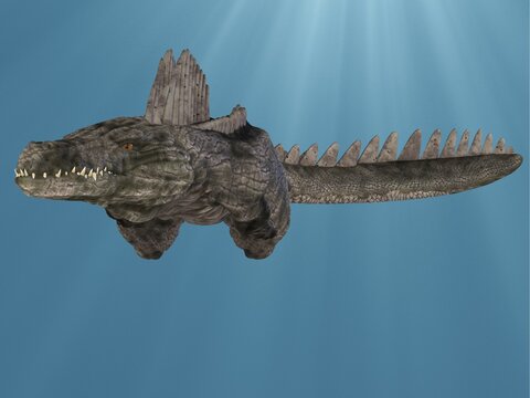3d illustration of an dangerous fantasy monster