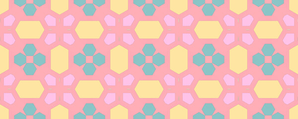 Abstract Light Element. Geometric Green Painting.