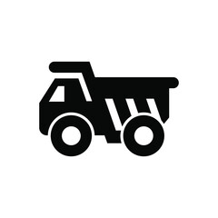 Construction dump truck icon