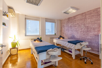 Interior of a anti cellulite massage center