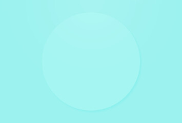 水色の使いやすいシンプルなイラスト背景素材 - ふわっと浮く丸いオブジェクト - A4比率