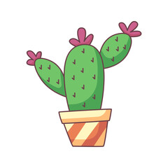 cactus cartoon doodle hand drawn concept vector kawaii illustration