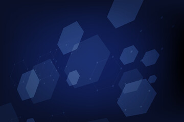 Abstract hexagonal molecular structures technology background. Vector illustration
