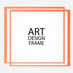 Vector photo frame template illustration background