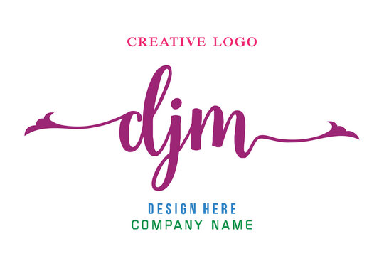 DJM lettering logo is simple, easy to understand and authoritative