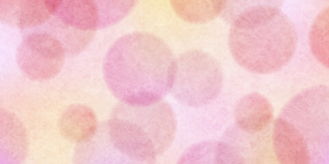 ピンク　和紙　水玉　背景