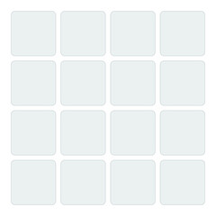 Templates collage 16 frames photos parts, picture or illustration. Vector frames. Board and branding Presentation. Poster frame mockup.