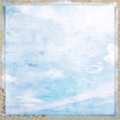 Sea holidays textured background with sea sand