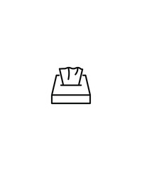 tissue box icon,vector best line icon.