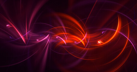 Naklejka premium 3D rendering abstract fantasy light fractal background