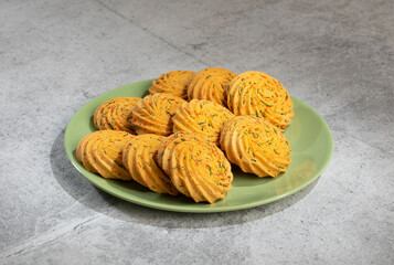 Healthy Homemade Sweet Cookies or Biscuits Also Know as Nan Khatai