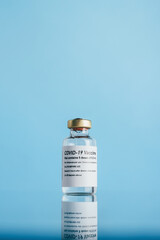 Vial of coronavirus vaccine