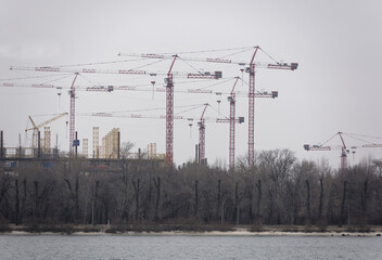 Construction of a football stadium in Rostov-on-Don
