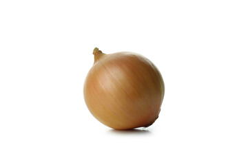 Fresh ripe onion isolated on white background