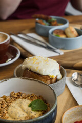 pumpkin pie with cream