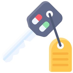 Key icon, Parking lot related vector