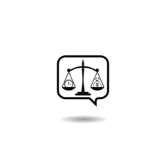 Black Time is money icon with shadow