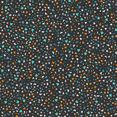 Seamless pattern of geometric shapes, colour triangles and polygon. Bright abstract graphic design print, background. Vector illustration.