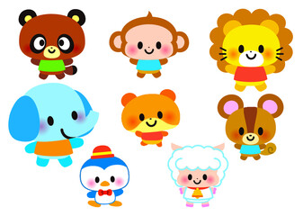 かわいい動物　いろいろ