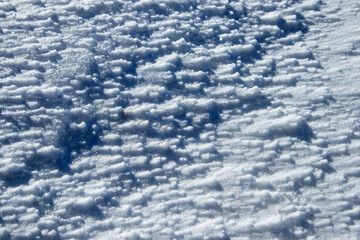natural white snow surface texture pattern