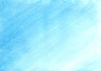 Fototapeta premium Hand drawn abstract blue watercolor background