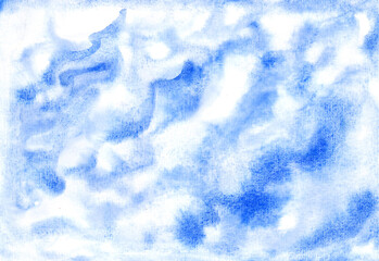 Blue abstract watercolor background