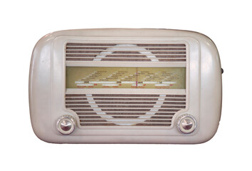 Retro broadcast table radio receiver