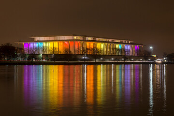John F. Kennedy Center for the Performing Arts across Potomac River