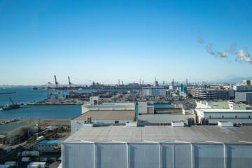 川崎マリエンの展望フロアからの風景