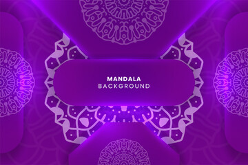 Mandala vector background. purple abstract mandala background. decorative element for print, poster, cover, flyer, banner