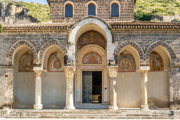 Obraz premium Benedictine Abbey of Sant’Angelo in Formis, dedicated to the Archangel Michael. Capua, Campania, Italy.