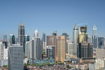 Fototapeta na wymiar modern city buildings background