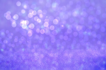 Abstract blue gradient pink purple background texture with glitter defocused sparkle bokeh circles and glowing circular lights. Beautiful backdrop with bokeh light effect.