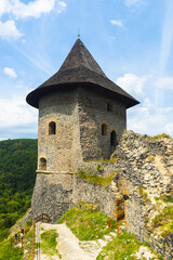 Fototapeta na wymiar Somoska castle on Slovakian-Hungarian border