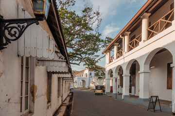 small street with country architecture