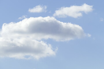 Weisse Wolken, Blauer Himmel, Hintergrundbild, Deutschland, Europa
