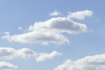 Weisse Wolken, Blauer Himmel, Hintergrundbild, Deutschland, Europa © detailfoto