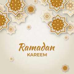 Fototapeta na wymiar 3d design of ramadan kareem concept
