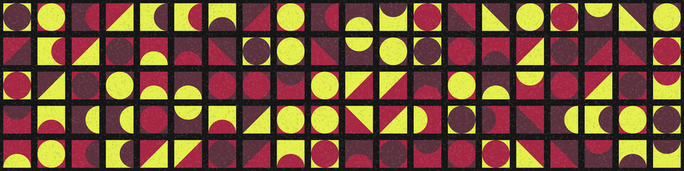 Abstract Geometric Pattern generative computational art illustration