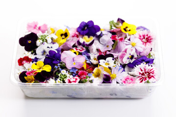 Colorful edible Flowers