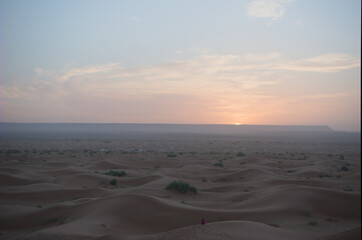 Amanecer en el Sáhara