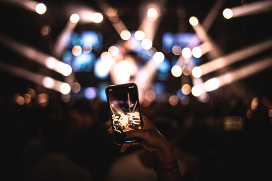 concert crowd enoy the music